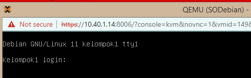 Login Debian