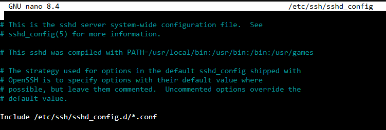 Gambar 7 Konfig OpenSSH-Server
