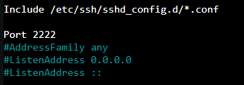 Gambar 12 Port Setelah OpenSSH-Server