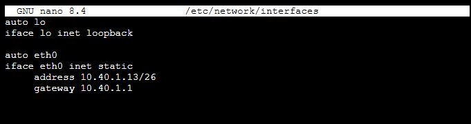 Gambar 4 Konfigurasi Network Debian 12