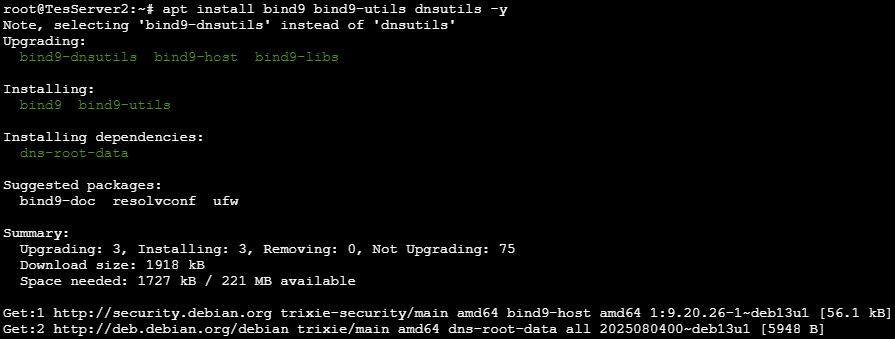 Gambar 6 Install BIND9